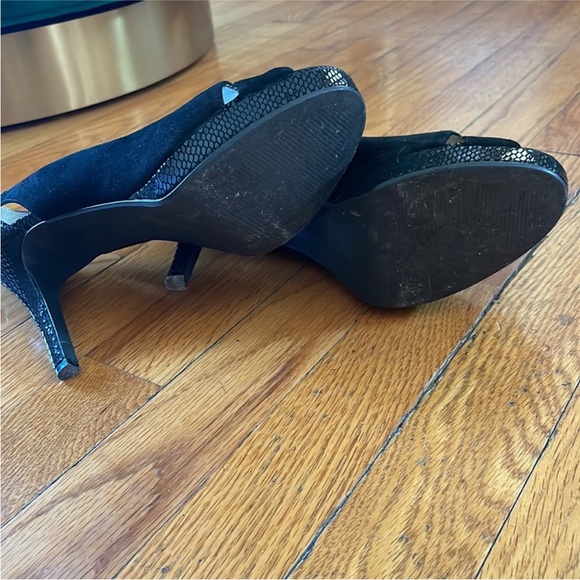 Alfani Black Peep-Toe Heels - Picture 6 of 6